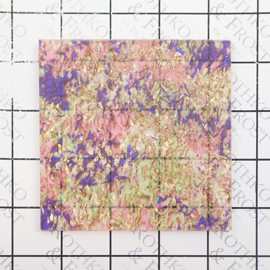 [Incudo] Pink Splatter Celluloid Laminate Acrylic Sheet - 1000x600x3mm