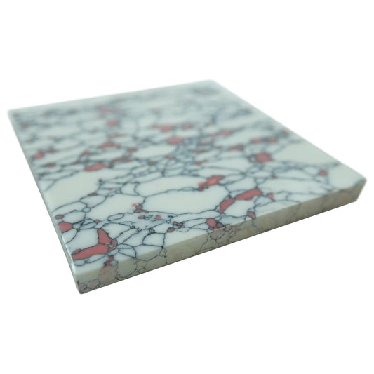 [Incudo] A Marble Jade Reconstituted Stone Inlay Blank - 50x50x3mm, Square