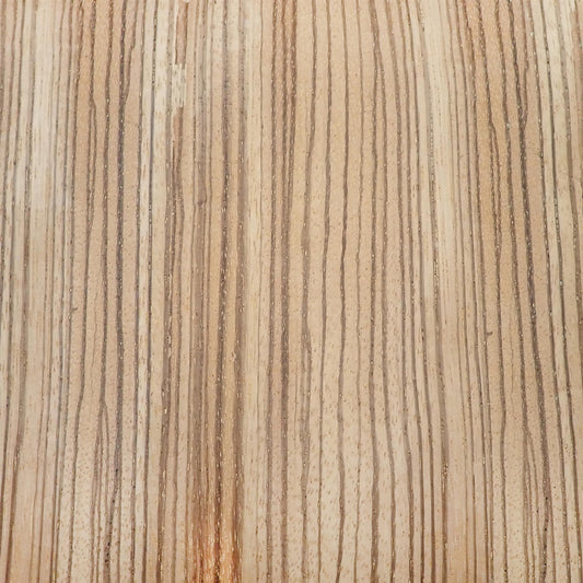 [Incudo] Reverse Grain Quartersawn Zebrano Paper Backed Natural Wood Veneer - 300x200x0.25mm
