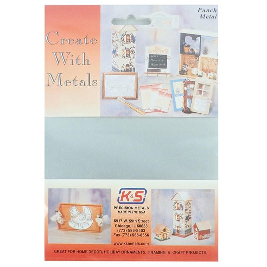 K&S Metals 6505 Tin Coated Steel Punch Metal Sheet (5x7") .013"