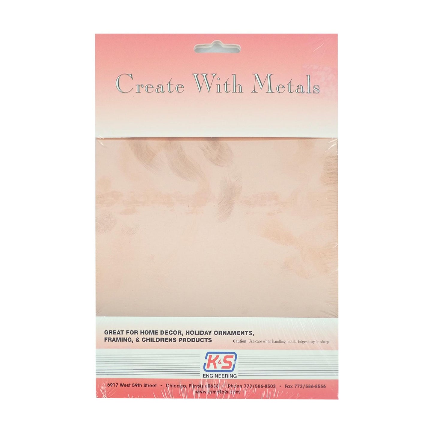 K&S Metals 6530 Copper Punch Metal Sheet (6x8") .016"