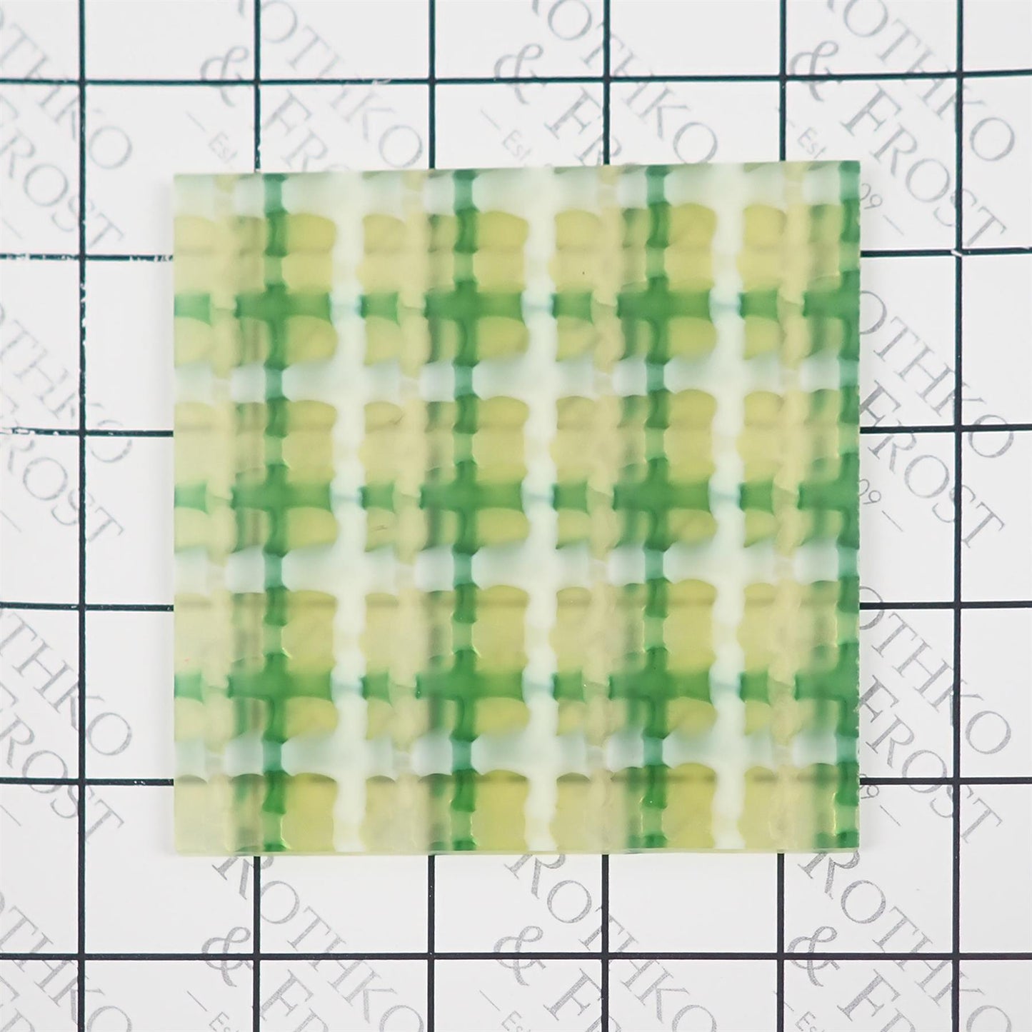Incudo Green Tartan Acrylic Sheet - 250x150x3mm