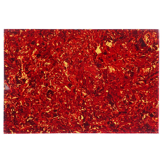 Borderlands Red Tortoiseshell PVC Sheet - 430x290x2.5mm (16.9x11.42x0.1"), 4-Ply