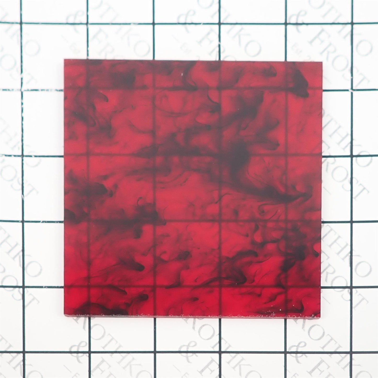 Incudo Red Tortoiseshell Acrylic Sheet - 250x150x3mm