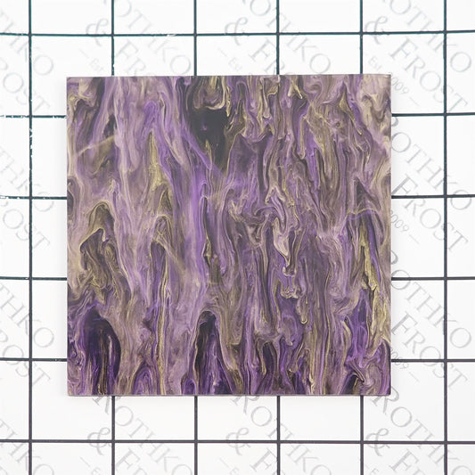 Incudo Golden Violet Smoky Acrylic Sheet - 98x98x3mm (Sample)