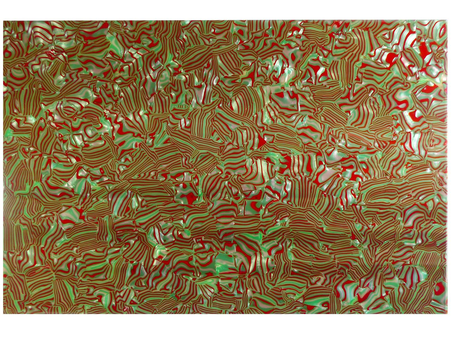 Borderlands Green and Red Shell PVC Sheet - 430x290x2.5mm (16.9x11.42x0.1"), 4-Ply