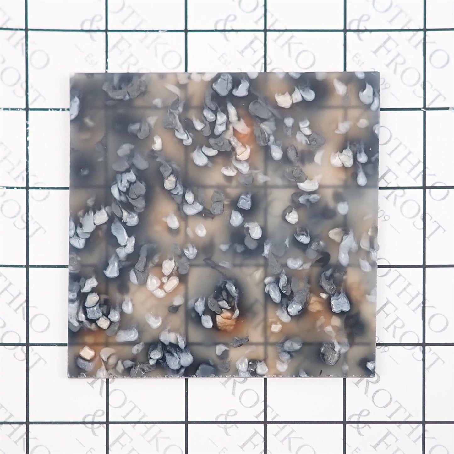 Incudo Grey Crystal Acrylic Sheet - 300x200x3mm (11.8x7.87x0.12")