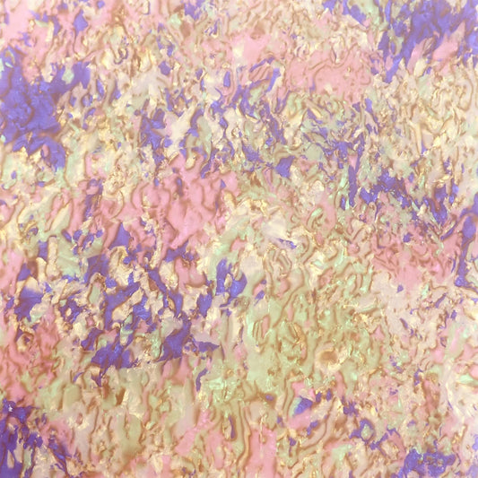 Incudo Pink Splatter Celluloid Laminate Acrylic Sheet - 150x125x3mm