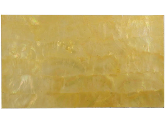 Incudo Yellow Dyed Mother of Pearl Flexible Self-Adhesive Shell Veneer - 240x140x0.3mm