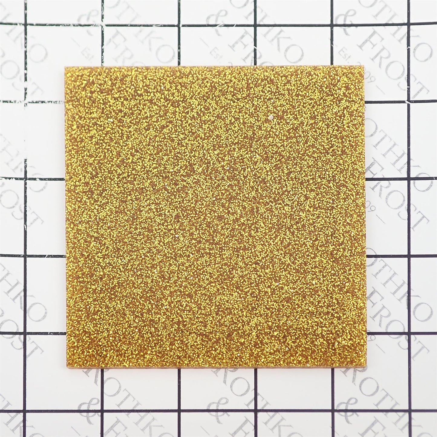 [Incudo] Aztec Gold Glitter Acrylic Sheet - 1000x600x3mm