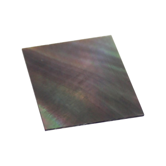 [Incudo] Black Mother of Pearl Inlay Blank - 30x30x0.5mm, Rectangle