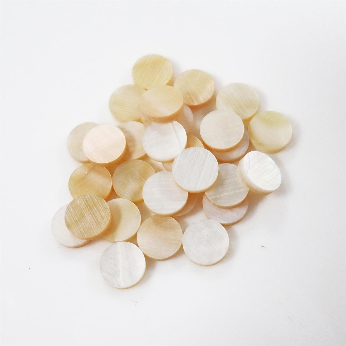 [Incudo] Gold Mother of Pearl Dot Inlay - 6mm, Circle