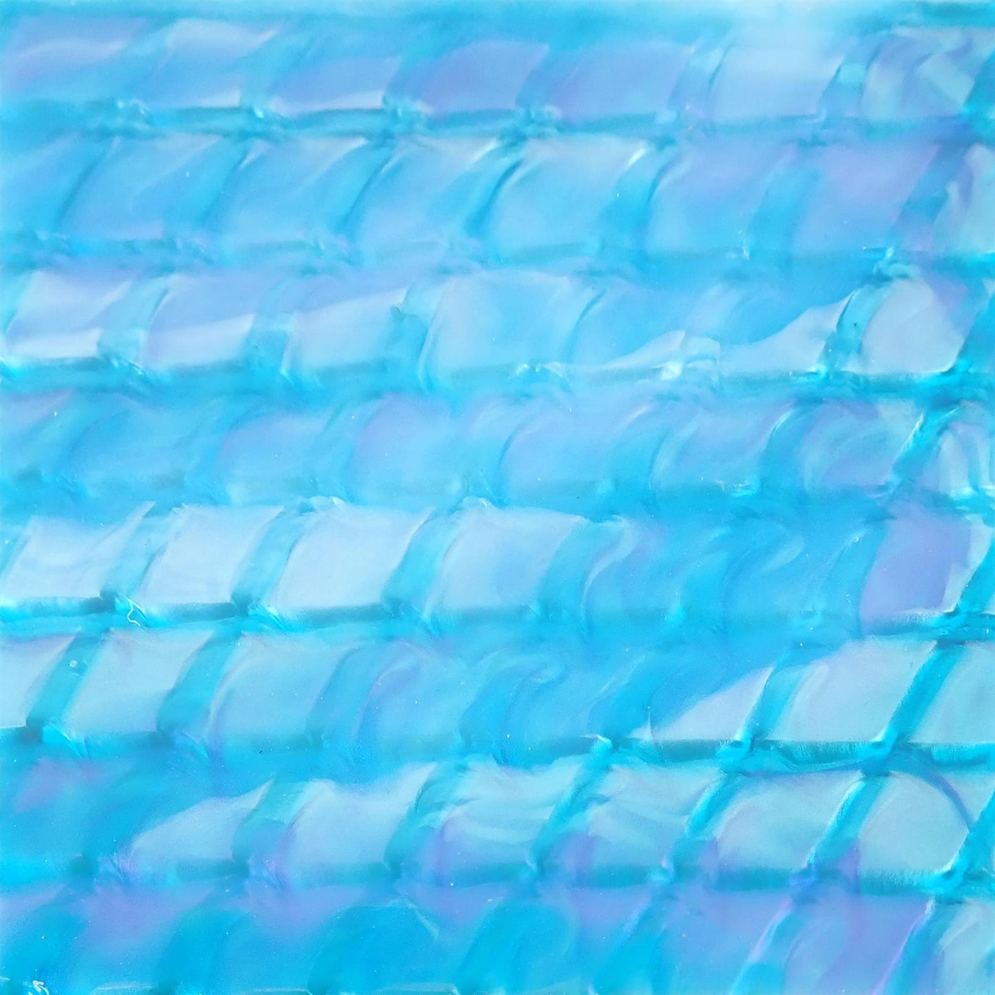 Incudo Cyan Blue Snakeskin Acrylic Sheet - 250x150x3mm