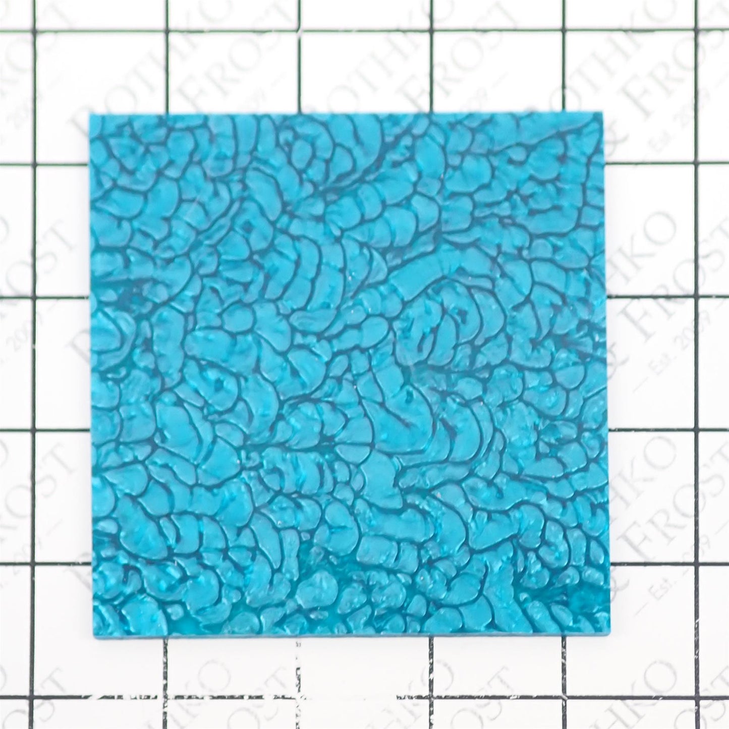 Incudo Cyan Blue Lava Pearl Acrylic Sheet - Sample