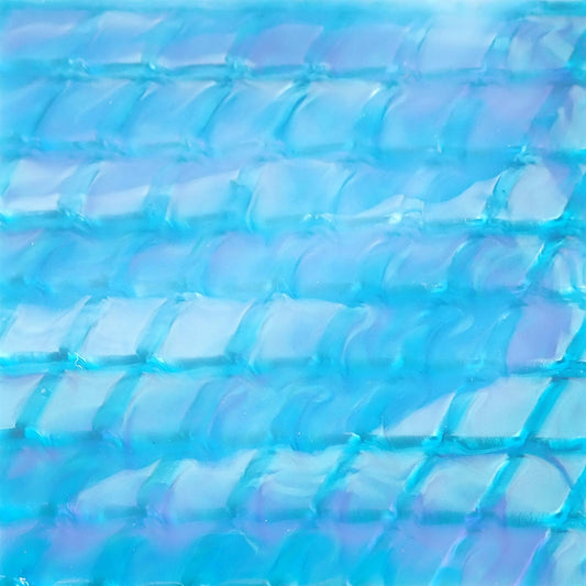 Incudo Cyan Blue Snakeskin Acrylic Sheet - 150x125x3mm