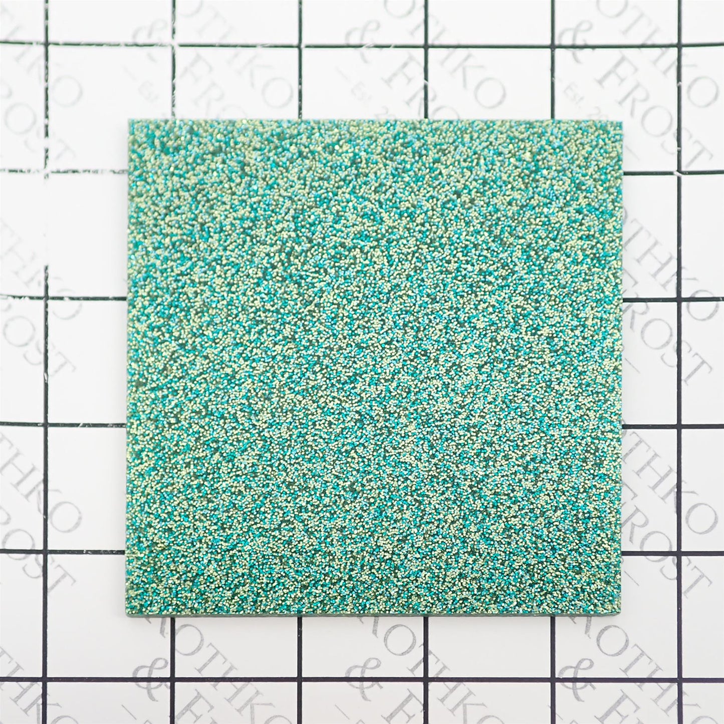 Incudo Grass Green 2-Sided Glitter Acrylic Sheet - Sample