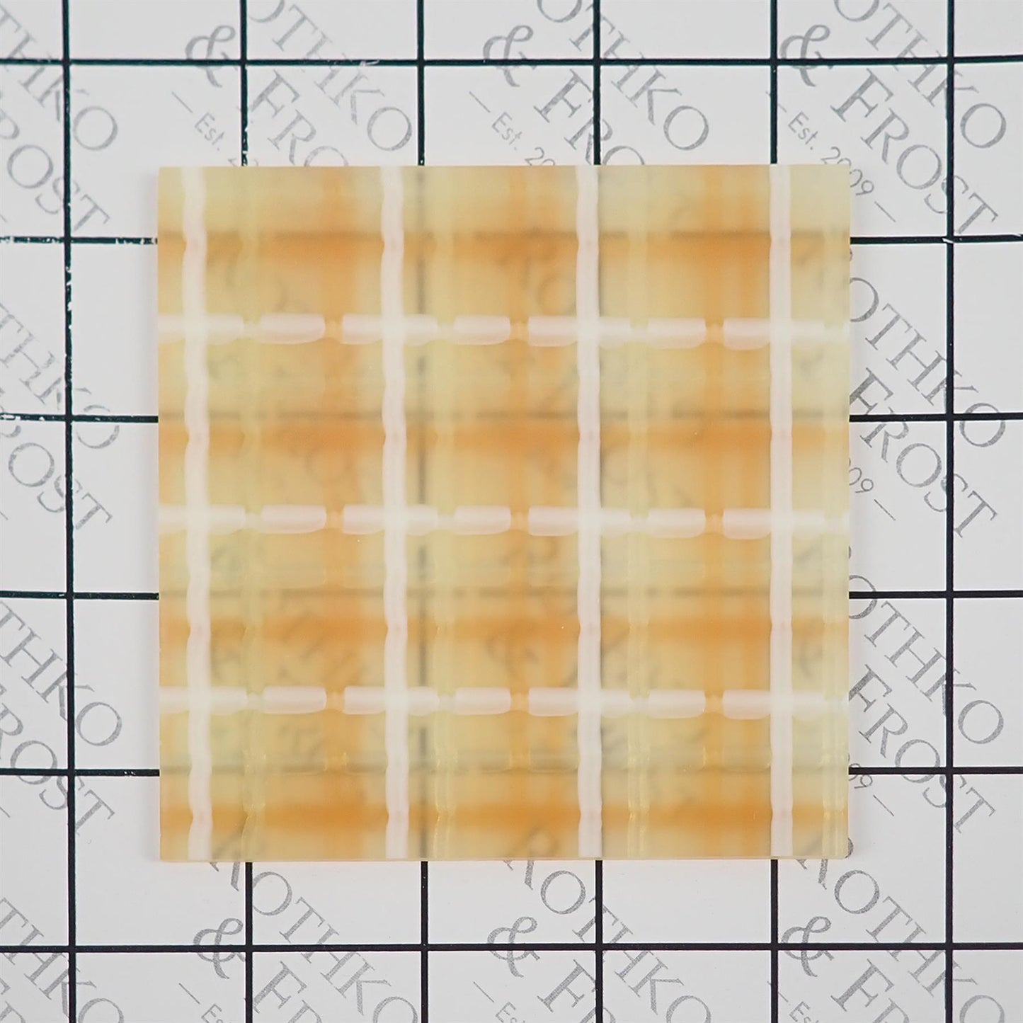 Incudo Beige Tartan Acrylic Sheet - 300x200x3mm