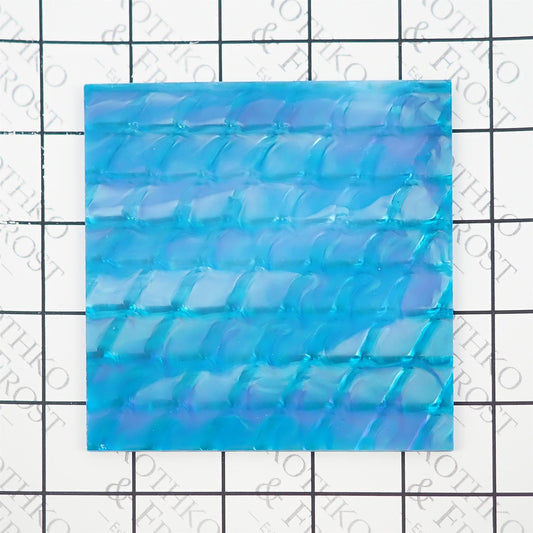 Incudo Cyan Blue Snakeskin Acrylic Sheet - 600x500x3mm