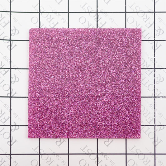 Incudo Mauve Purple Holographic Glitter Acrylic Sheet - 250x150x3mm