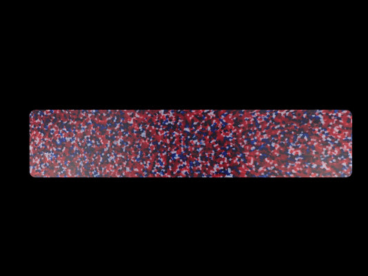 Incudo Red, White and Blue Calico Cellulose Acetate Sheet - 700x168x4mm