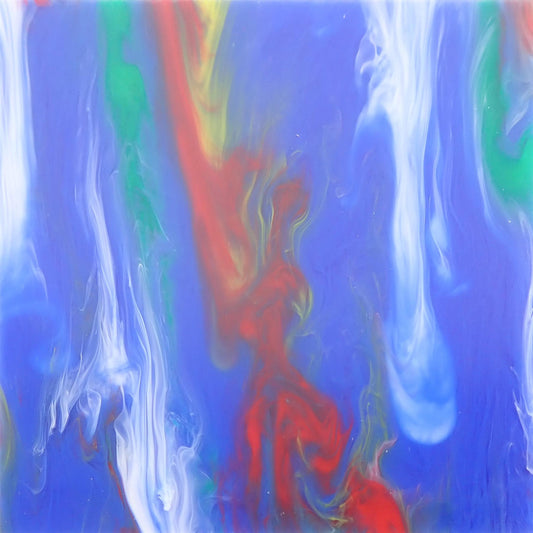 Incudo Blue/Red Smoky Acrylic Sheet - 300x200x3mm (11.8x7.87x0.12")