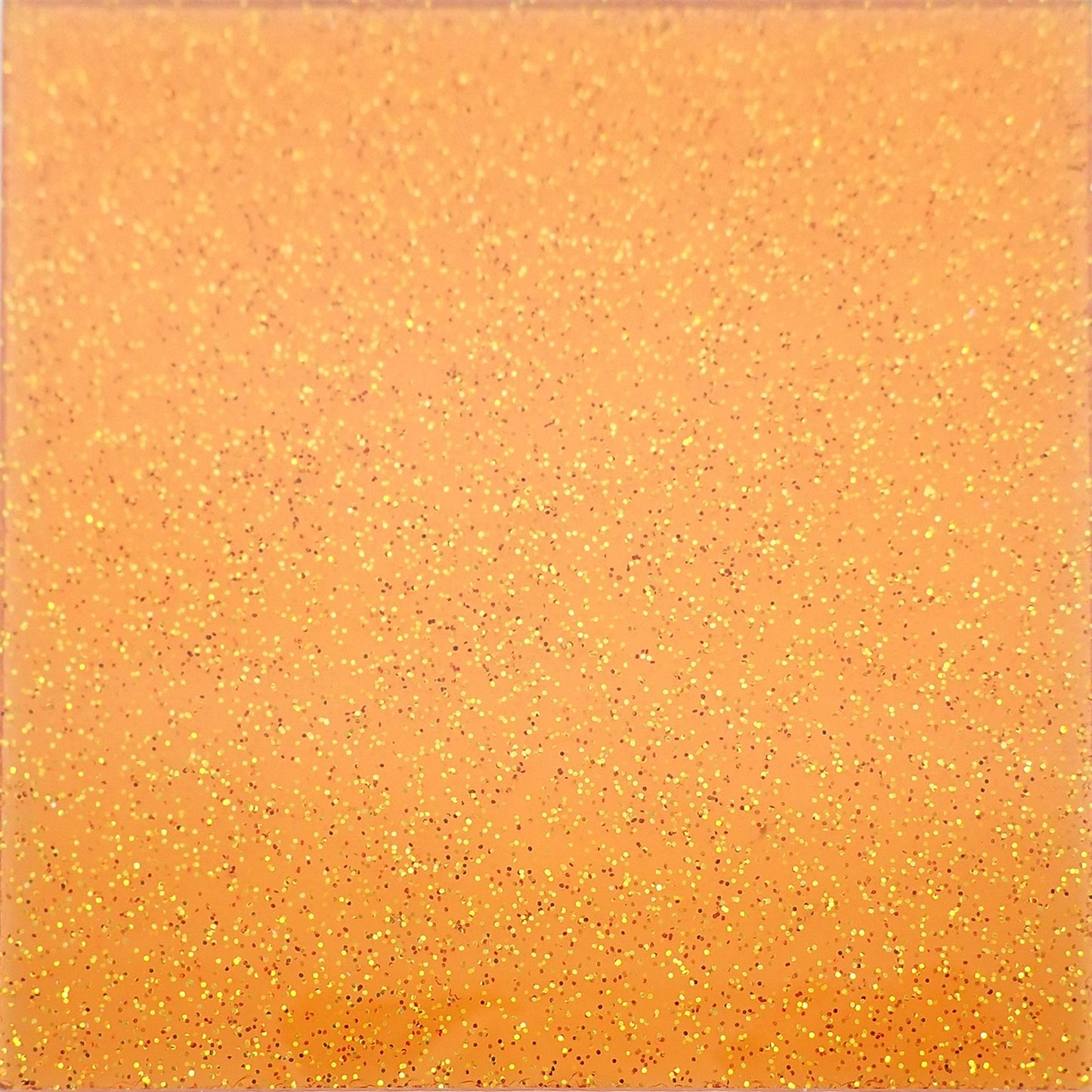 Incudo Orange Transparent Glitter Acrylic Sheet - 250x150x3mm