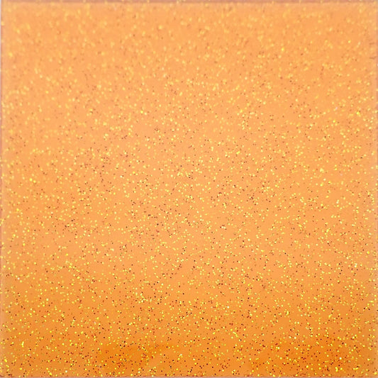 [Incudo] Orange Transparent Glitter Acrylic Sheet - 1000x600x3mm
