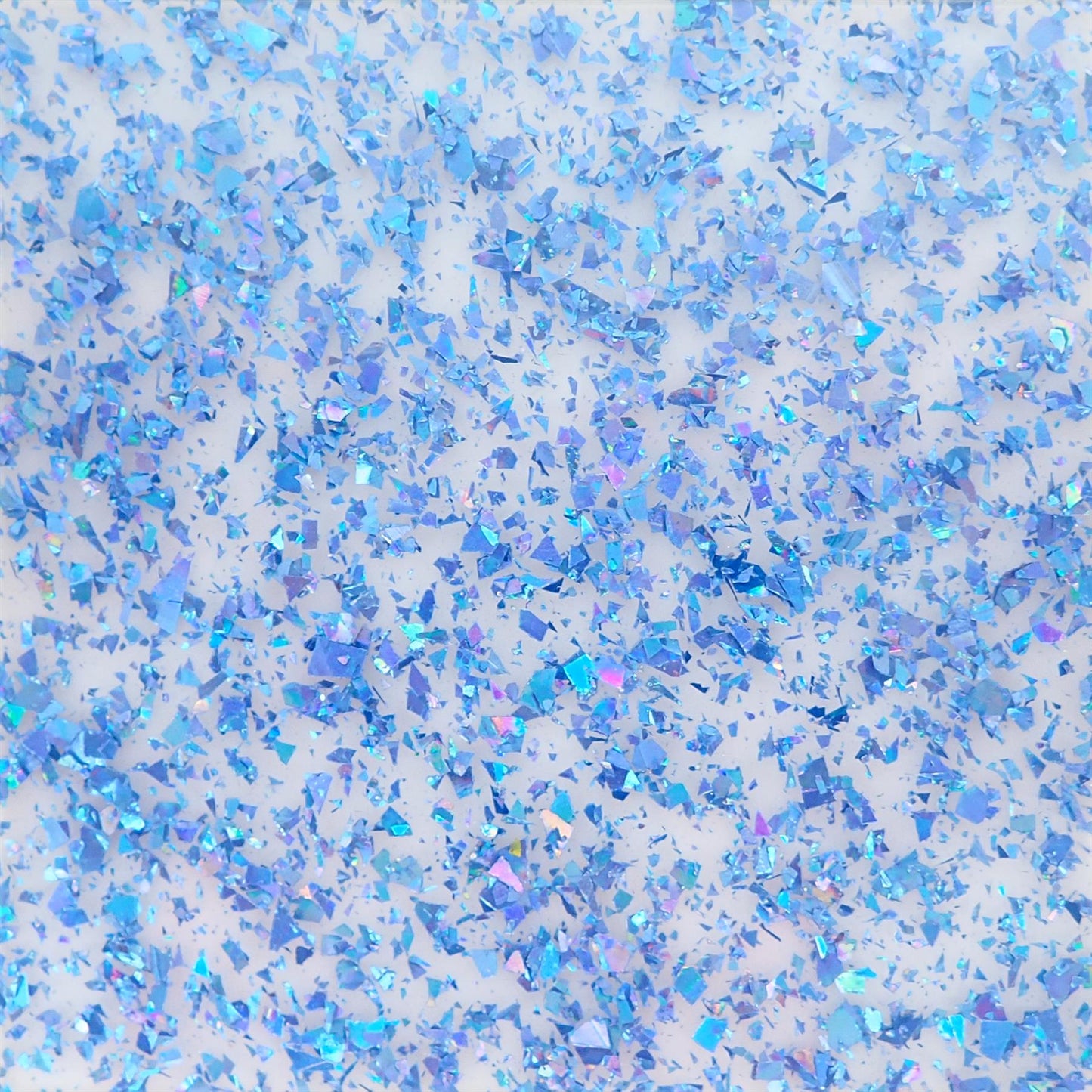 Incudo Blue Transparent Chunky Glitter Acrylic Sheet - 250x150x3mm