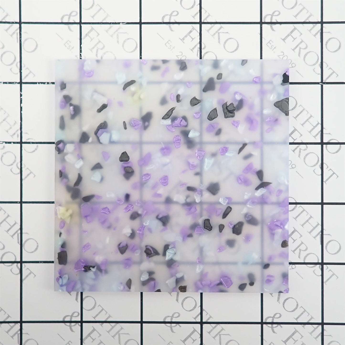 Incudo Lilac Purple Crystal Acrylic Sheet - 150x125x3mm