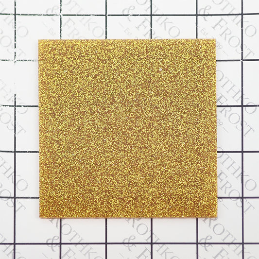 Incudo Aztec Gold Glitter Acrylic Sheet - 600x500x3mm