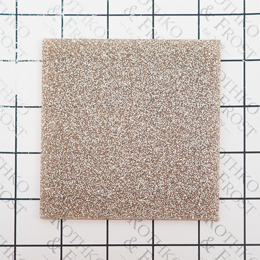 Incudo Gold Glitter Acrylic Sheet - 150x125x3mm