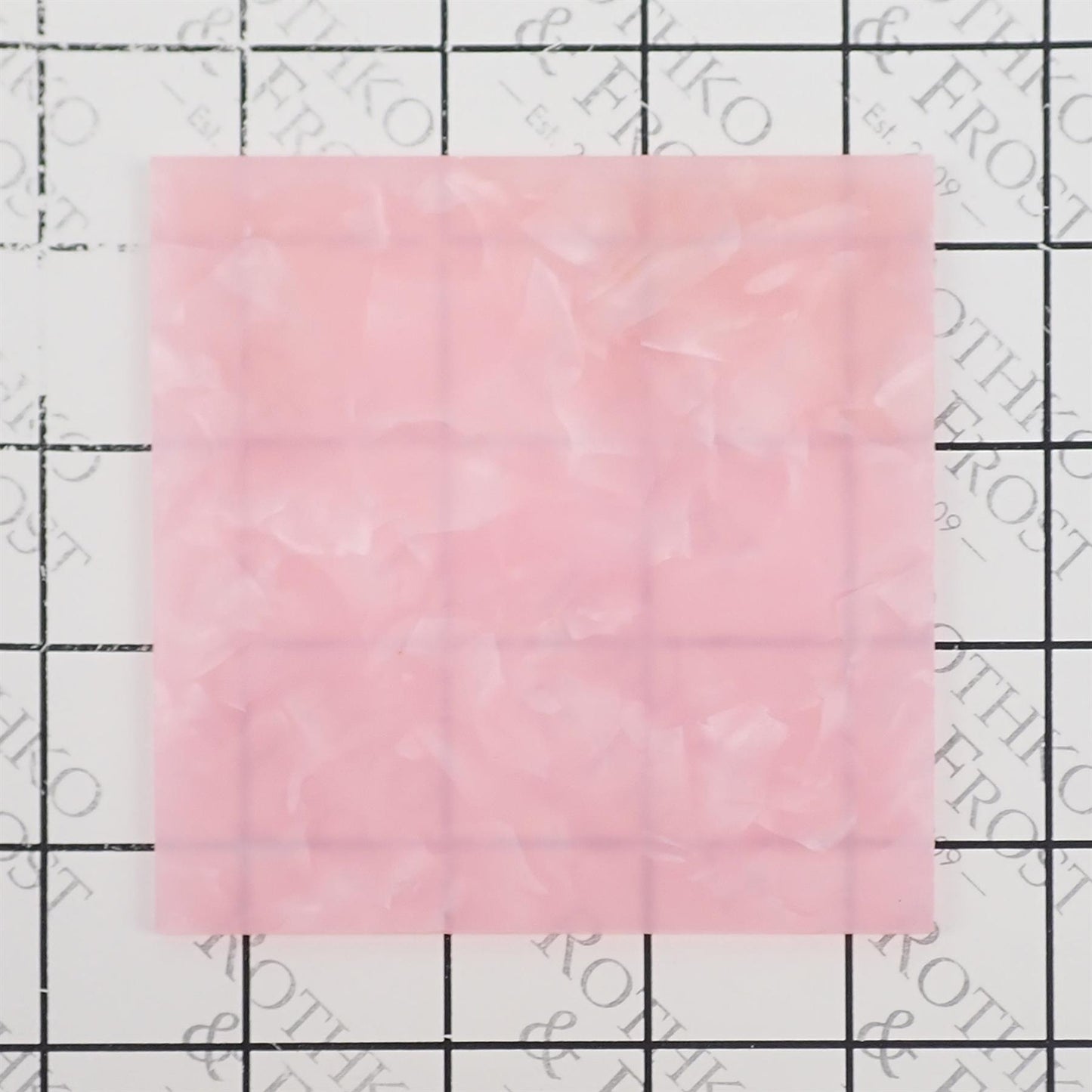 Incudo Baby Pink Pearloid Acrylic Sheet - 150x125x3mm