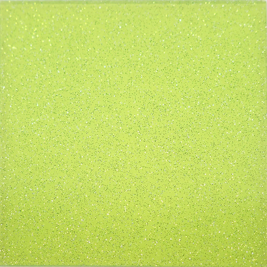 Incudo Green Transparent Glitter Acrylic Sheet - 150x125x3mm