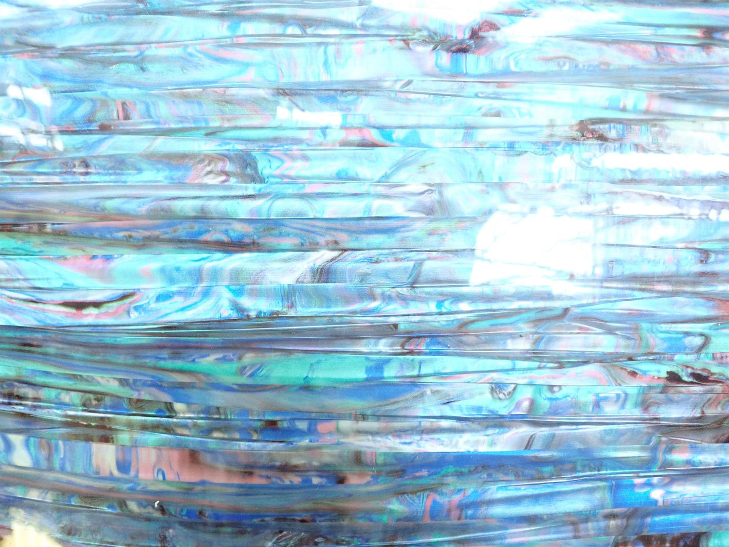 Incudo Abalone Striped Pearl Celluloid Veneer / Wrap - 1600x700x0.17mm (63x27.56x0.007")