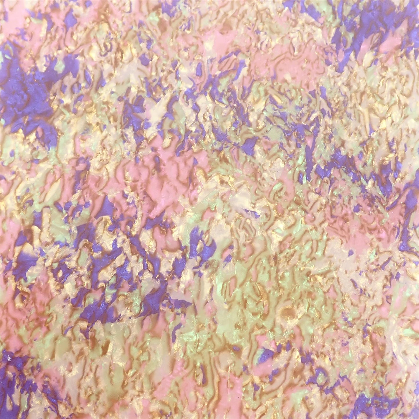Incudo Pink Splatter Celluloid Laminate Acrylic Sheet - 300x200x3mm (11.8x7.87x0.12")