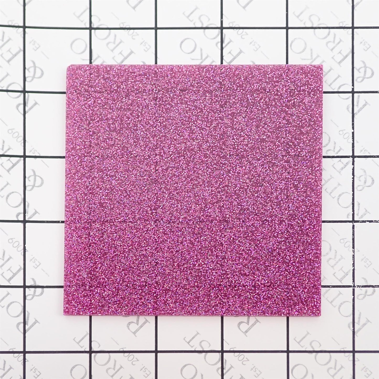 Incudo Mauve Purple Holographic Glitter Acrylic Sheet - 500x300x3mm