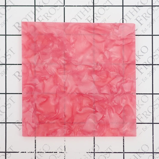 Incudo Pink Pearloid Acrylic Sheet - 98x98x3mm (Sample)