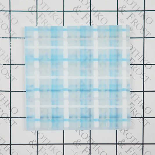Incudo Blue Tartan Acrylic Sheet - 150x125x3mm