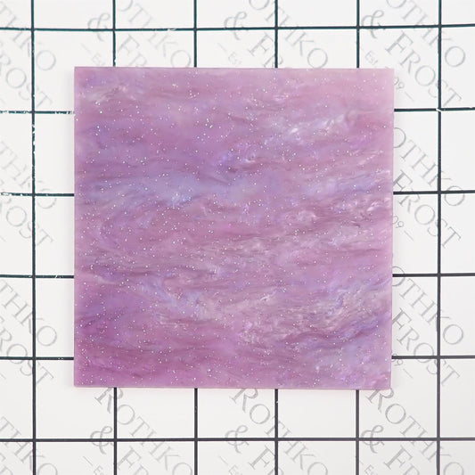 Incudo Purple Glittering Pearl Acrylic Sheet - 300x250x3mm