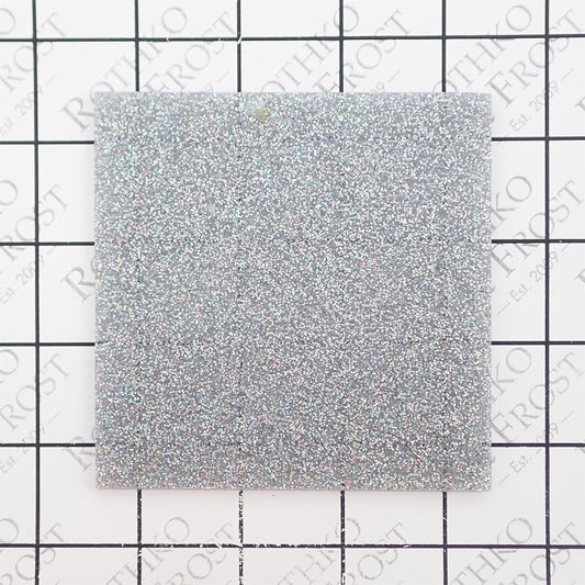 Incudo Silver Holographic Glitter Acrylic Sheet - 250x150x3mm