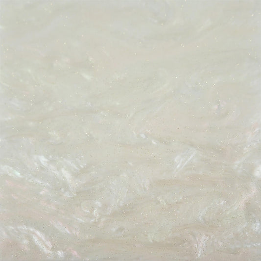[Incudo] White Glittering Pearl Acrylic Sheet - 500x300x3mm