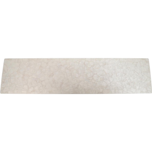 Incudo White Large Pattern Pearloid Cellulose Acetate Sheet - 700x168x4mm (27.6x6.61x0.16")