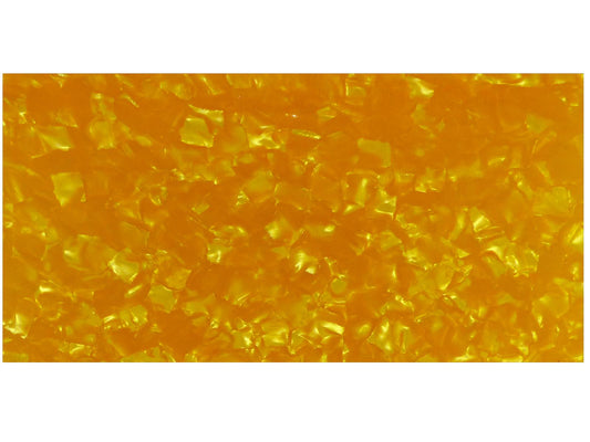 Incudo Yellow Pearloid Celluloid Sheet - 200x100x0.96mm (7.9x3.94x0.04")