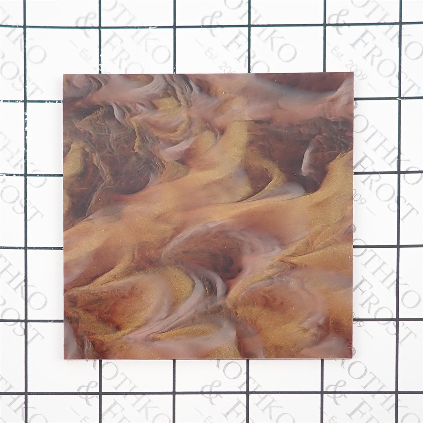 Incudo Brown Inky Acrylic Sheet - 400x300x3mm (15.7x11.81x0.12")