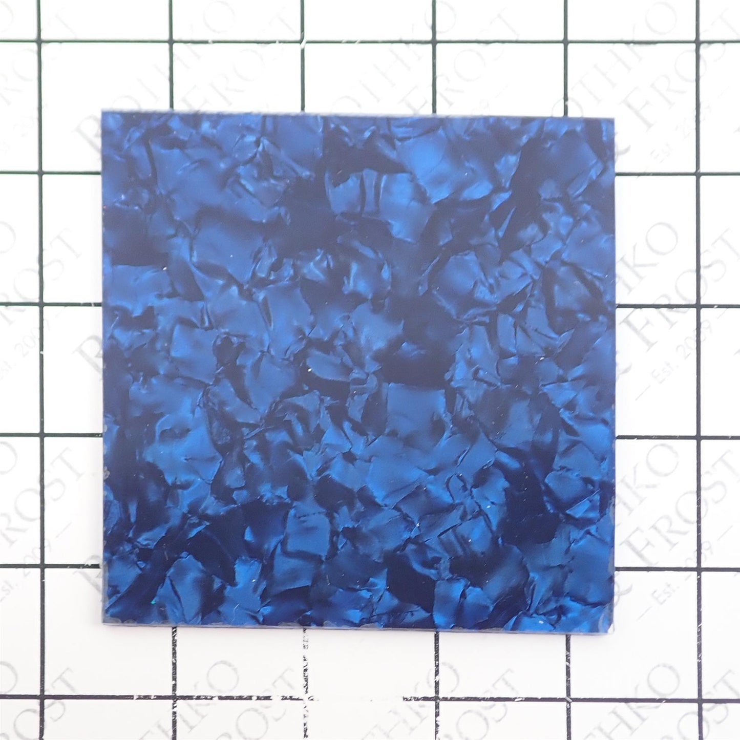 Incudo Blue Pearloid Celluloid Laminate Acrylic Sheet - Sample