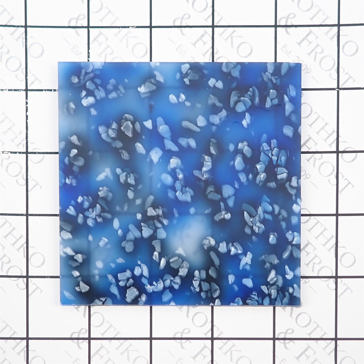 Incudo Blue Crystal Acrylic Sheet - 300x200x3mm (11.8x7.87x0.12")