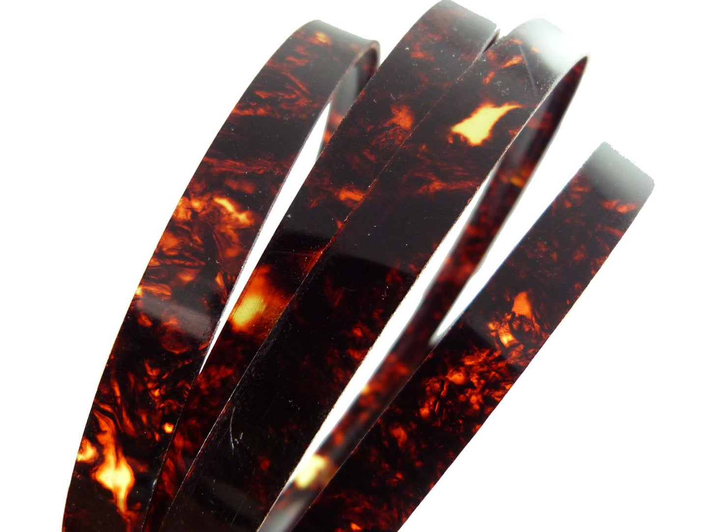 Incudo Dark Tortoiseshell Celluloid Guitar Binding - 1600x10x1.5mm (63x0.39x0.06")