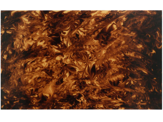 Luthitec Brown Tortoiseshell PVC Sheet - 290x180x0.5mm (11.4x7.09x0.02")