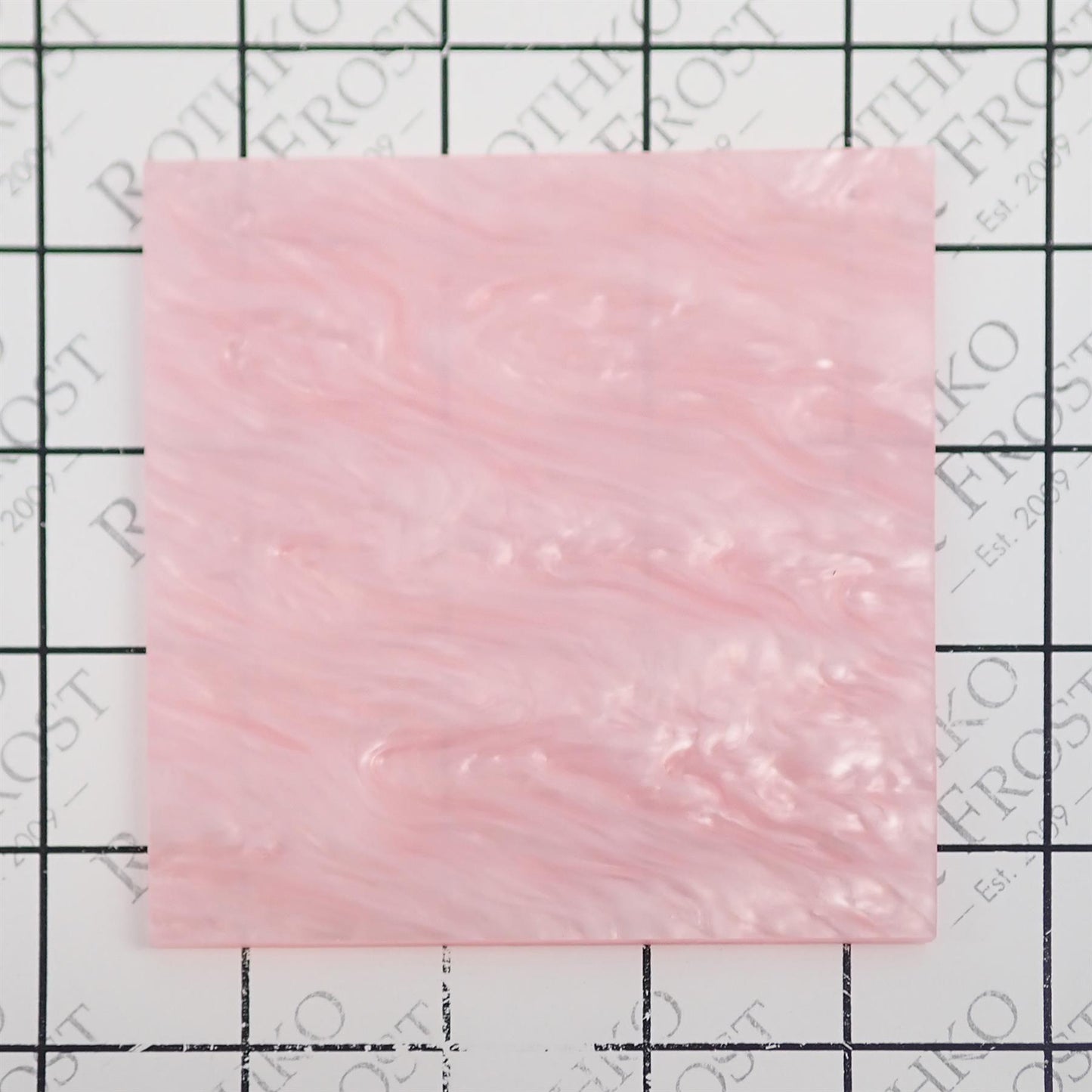 Incudo Baby Pink Pearl Acrylic Sheet - 300x200x3mm (11.8x7.87x0.12")
