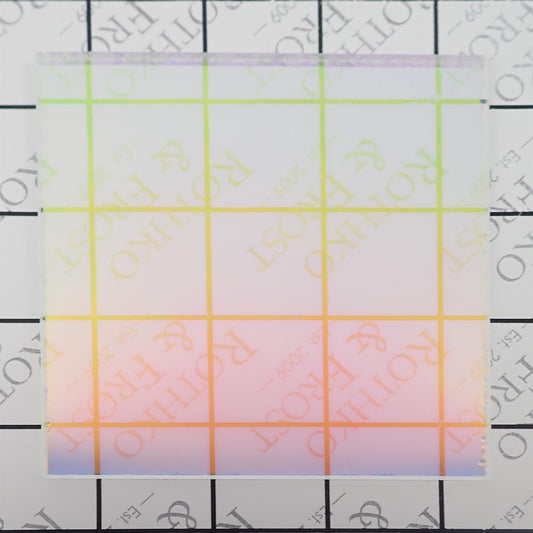 Incudo Clear Rainbow Acrylic Sheet - 98x98x3mm (Sample)